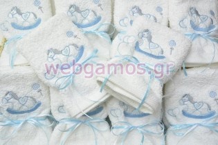 Μπομπονιέρα Βάπτισης πετσέτα (tow3029)