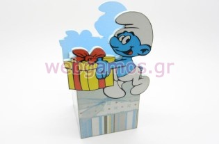 Ξύλινη Μολυβοθήκη στρουμφάκι (pencase003)