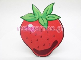 Ξύλινο Διακοσμητικό φράουλα (xd1860)