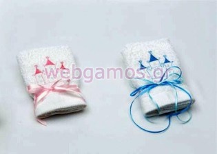 Μπομπονιέρα Βάπτισης πετσέτα (tow3016)