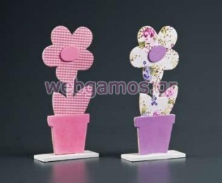 Μπομπονιέρα Βάπτισης γλαστράκι (25005)