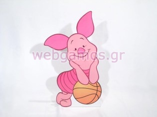 Ξύλινο Διακοσμητικό γουρουνάκι (ballcart0293)