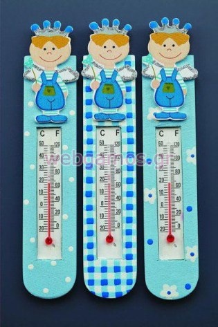 Μπομπονιέρα Βάπτισης  θερμόμετρο (ZL11E6156)