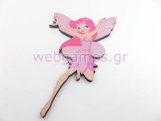 Ξύλινο Διακοσμητικό νεράιδα (pap0038)