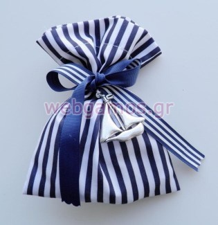 Μπομπονιέρα Βάπτισης πουγκί (0512234)