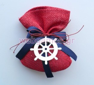 Μπομπονιέρα Βάπτισης πουγκί (0203022)