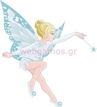 Ξύλινο Διακοσμητικό νεράιδα (pap0048)