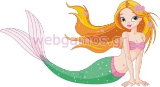 Ξυλινο Διακοσμητικό γοργόνα (pap0121)