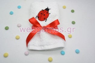 Μπομπονιέρα Πετσέτα πασχαλίτσα (tow3060)