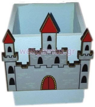 Ξύλινη Μολυβοθήκη κάστρο (pencase010)