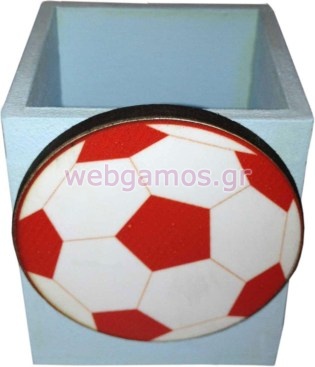 Ξύλινη Μολυβοθήκη μπάλα (pencase013)