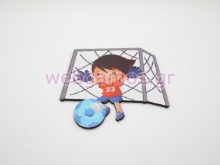 Ξύλινο Διακοσμητικό ποδοσφαιριστής (xd1596)