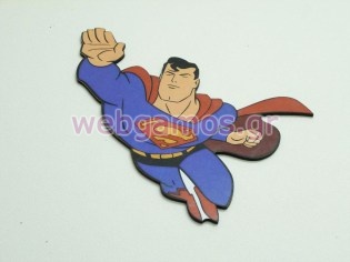 Ξύλινο Διακοσμητικό σούπερμαν (225)