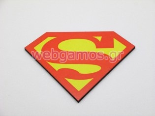 Ξύλινο Διακοσμητικό σούπερμαν (xd1908)