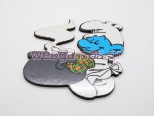 Ξυλινο Διακοσμητικό στρουμφάκι (sm010)