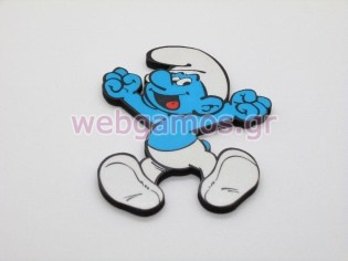 Ξυλινο Διακοσμητικό στρουμφάκι (sm58)