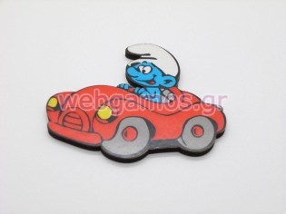 Ξυλινο Διακοσμητικό στρουμφάκι (sm35)