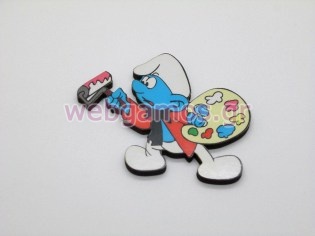 Ξυλινο Διακοσμητικό στρουμφάκι (sm25)