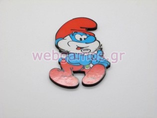 Ξυλινο Διακοσμητικό στρουμφάκι (sm001)