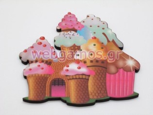 Ξύλινο Διακοσμητικό ζαχαρόσπιτο (xd0998)