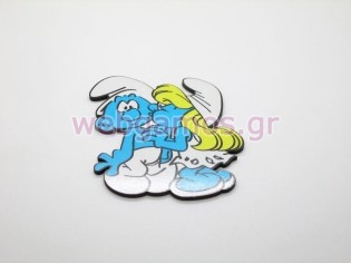 Ξυλινο Διακοσμητικό στρουμφάκι (258)