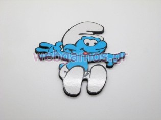 Ξυλινο Διακοσμητικό στρουμφάκι (sm14)