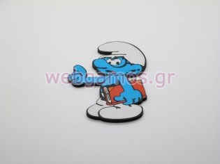 Ξυλινο Διακοσμητικό στρουμφάκι (sm21)