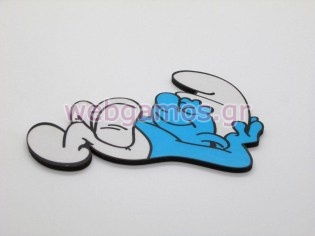 Ξυλινο Διακοσμητικό στρουμφάκι (sm18)