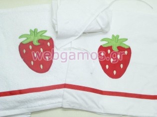 Λαδόπανα Βάπτισης φράουλα (ΛΔ353)