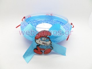 Διακοσμητική Γυάλα στρουμφάκια (03123)