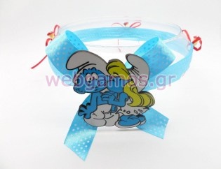 Διακοσμητική Γυάλα στρουμφάκια (03123)