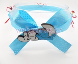 Διακοσμητική Γυάλα στρουμφάκια (03123)