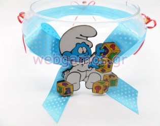 Διακοσμητική Γυάλα στρουμφάκια (03123)