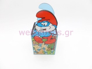 Ξύλινη Μολυβοθήκη παπαστρούμφ (pencase034)