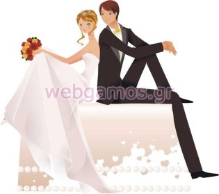 Διακοσμητικό γάμου γαμπρός - νύφη (ws00004)