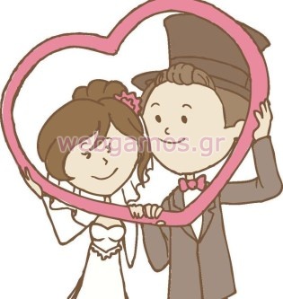 Διακοσμητικό γάμου γαμπρός - νύφη (ws00047)