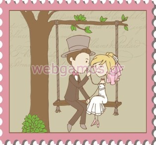 Διακοσμητικό γάμου γαμπρός - νύφη (ws00131)