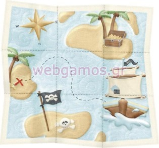 Ξύλινο Διακοσμητικό χάρτης θησαυρού (xd0618)