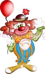 Ξύλινο Διακοσμητικό κλόουν (xd0827)