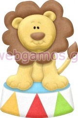 Ξύλινο Διακοσμητικό ζωάκια τσίρκου (xd0836)