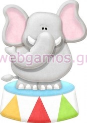 Ξύλινο Διακοσμητικό ζωάκια τσίρκου (xd0839)