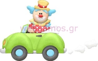 Ξύλινο Διακοσμητικό κλόουν (xd0843)