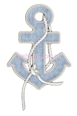 Ξύλινο Διακοσμητικό άγκυρα (xd1231)