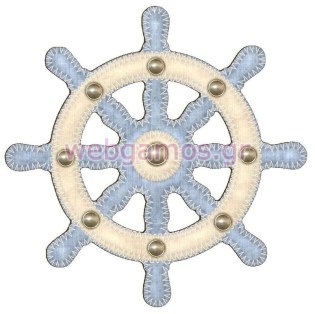 Ξύλινο Διακοσμητικό τιμόνι καραβιού (xd1233)