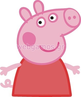 Ξύλινο Διακοσμητικό πέππα το γουρουνάκι (xd1912)