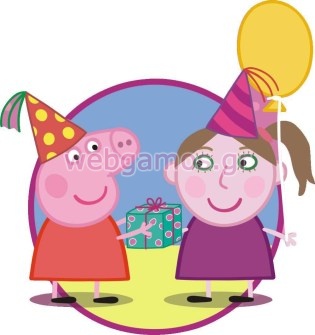 Ξύλινο Διακοσμητικό πέππα και jasmine (xd1916)