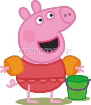 Ξύλινο Διακοσμητικό πέπα γουρουνάκι (xd1917)