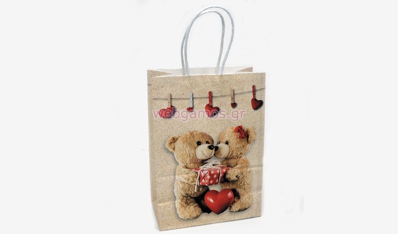Τσάντα με χεράκι αρκουδάκια (0402107)