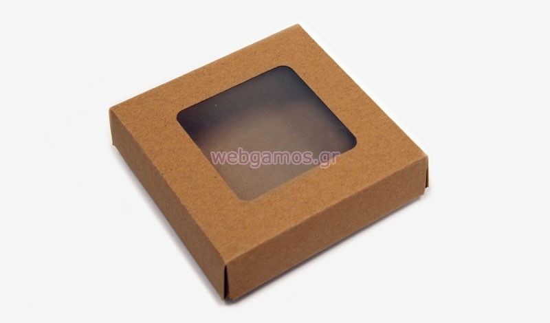 Κουτί χάρτινο με παράθυρο ζελατίνα 8.5cm (0506207)