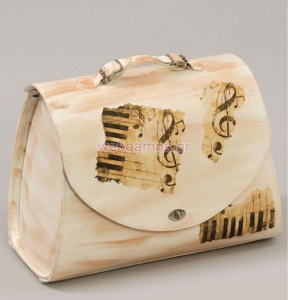 Τσάντα Βάπτισης Decoupage Μουσική (07444)